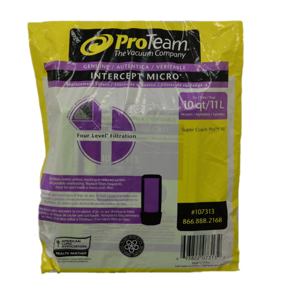 ProTeam 10 QT Super Coach Pro Bags (10-Pack) [107313] - VacuumStore.com