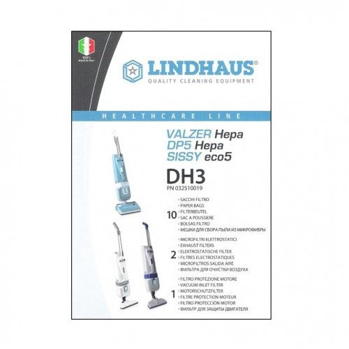 Lindhaus Type DH3 HEPA Bags (10-Pack) [032510019] - VacuumStore.com