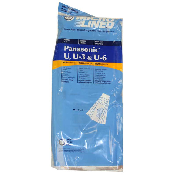 Panasonic Bags Styles U, U-3, and U-6 - VacuumStore.com