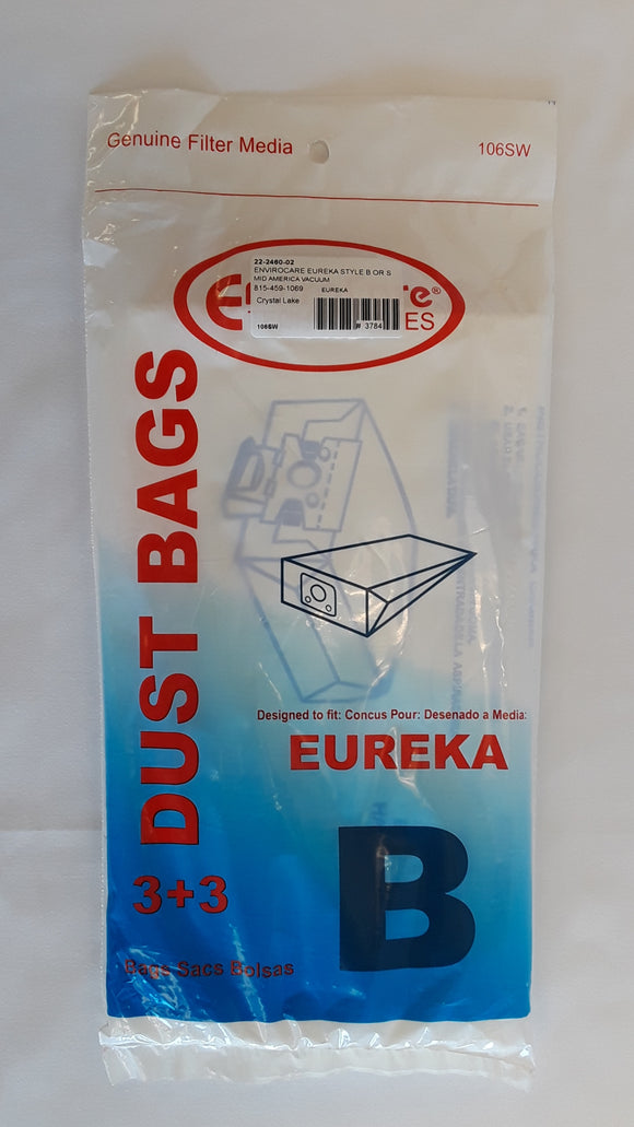 Eureka Type B, S, and M Bags 3 Pack - VacuumStore.com