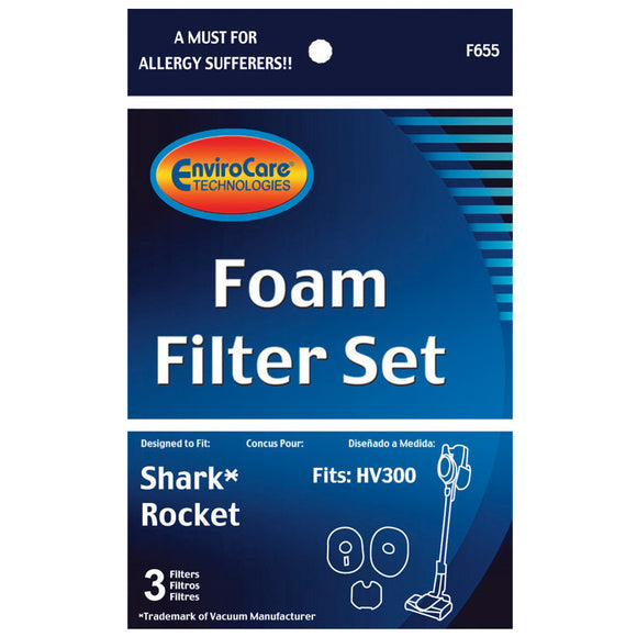 Envirocare Foam Filter Set for Shark [F655] - VacuumStore.com