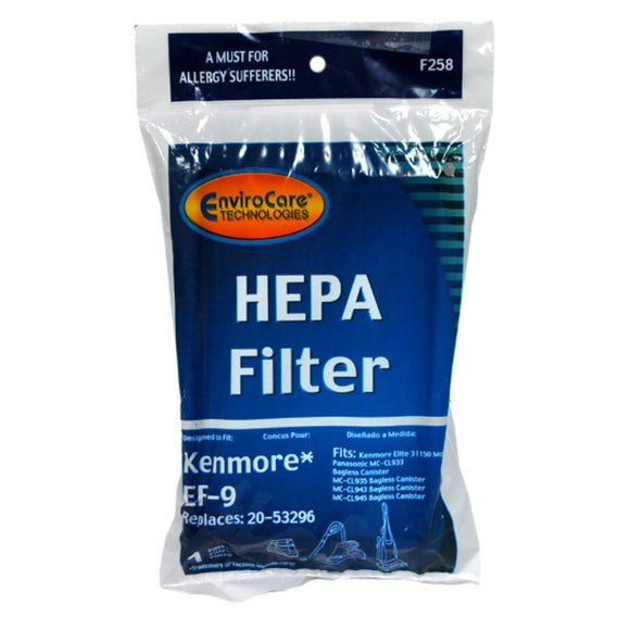 Envirocare EF-9 HEPA Filter [F258] - VacuumStore.com