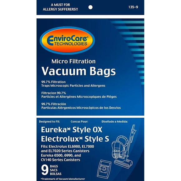 Envirocare Style S & Style OX Bags (9-Pack) [135-9] - VacuumStore.com