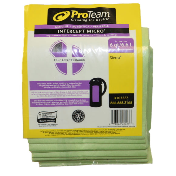 ProTeam 6 Qt. Paper Bags (10-Pack) [103227] - VacuumStore.com