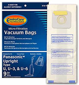 Envirocare Type U, U-3 & U-6 Bags (9-Pack) [816-9] - VacuumStore.com