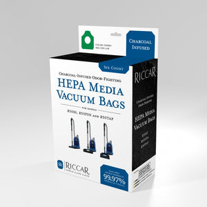 Riccar Prima Charcoal Infused HEPA Media Bags (6-Pack) [RCHC-6] - VacuumStore.com
