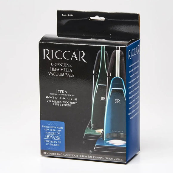 Riccar Type A HEPA Media Bags (6-Pack) [RAH-6] - VacuumStore.com