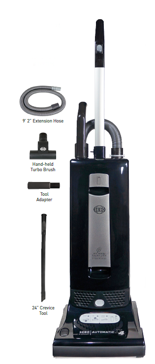 SEBO AUTOMATIC X4 Black Upright Vacuum With Value Pack - VacuumStore.com