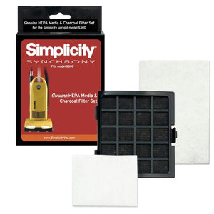 Simplicity Synchrony HEPA Media and Foam Charcoal Filter Set [SF30D] - VacuumStore.com