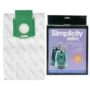 Simplicity Type C Wonder HEPA Media Bags (6-Pack) [SCH-6] - VacuumStore.com