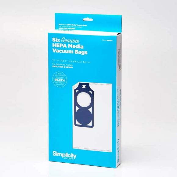 Simplicity Type N Synchrony HEPA Media Bags (6-Pack) [SNH-6] - VacuumStore.com