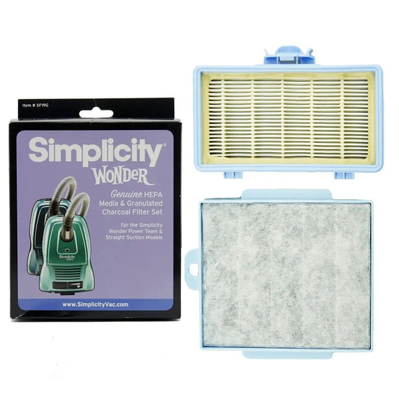 Simplicity Wonder HEPA Media and Granulated Charcoal Filter Set [SF19G] - VacuumStore.com