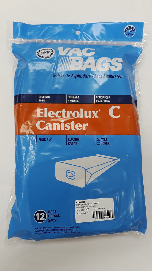 Electrolux Type C Canister Bags 12 Pack - VacuumStore.com