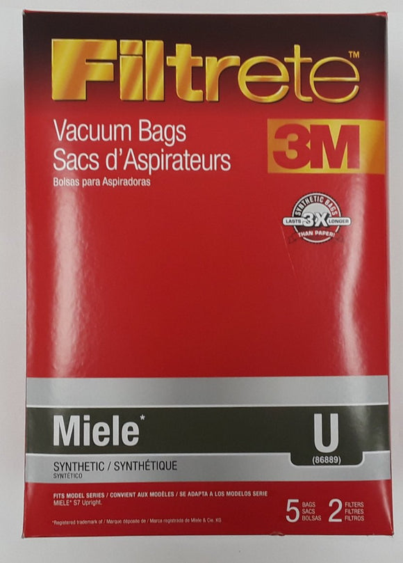 Miele Type U Bags Generic 5 Pack - VacuumStore.com