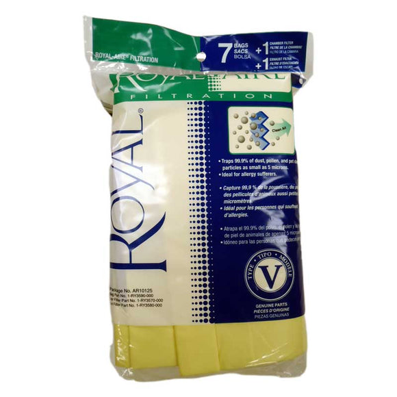 Royal Type V Bags 7 Pack With Filters - VacuumStore.com