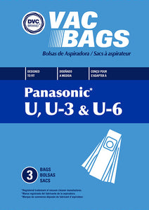 Panasonic Style U-3 Vacuum Bags Generic - VacuumStore.com